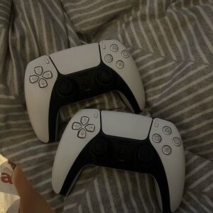 2x PS5 DualSense Controllers — light left stick drift